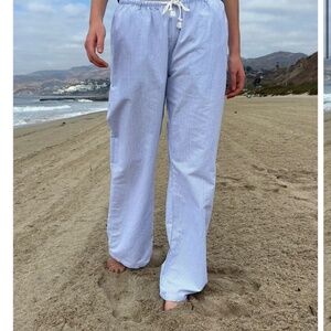 Brandy Melville Anastasia Pants - Blue Striped
